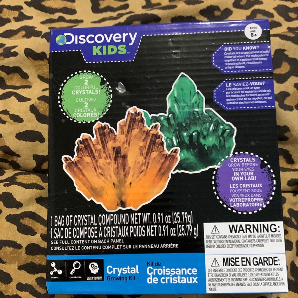 New Discovery kids Crystal Growing kit